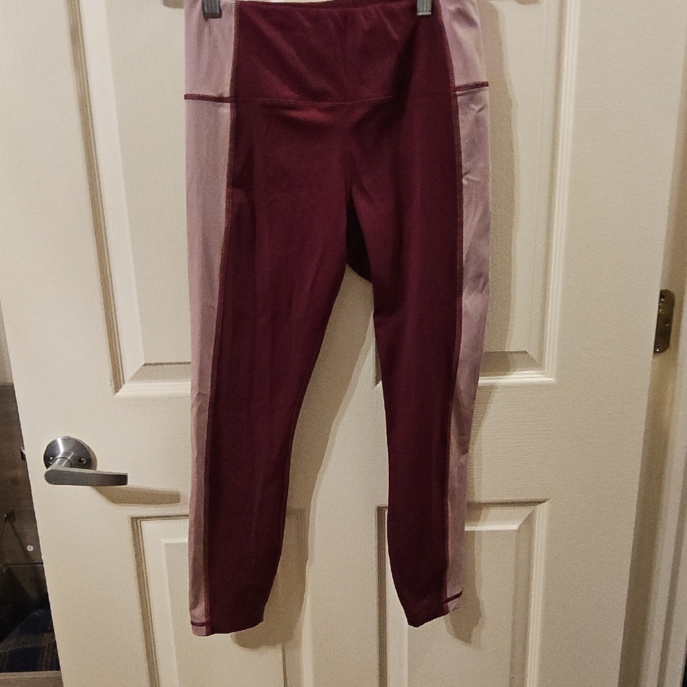 Banana Republic High-Rise Burgundy Leggings - Picture 1 of 2